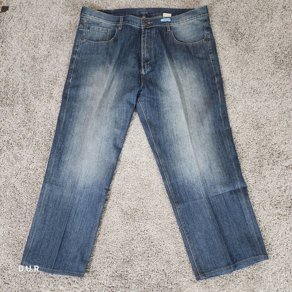 Sean John Jeans Men's 40x27 Blue‎ Denim Relaxed Fit Straight Leg Casual Hip Hop - Picture 2 of 16
